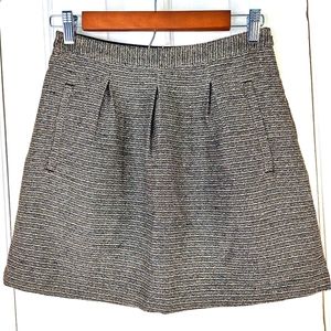 Broadway & Broome Gold Metallic Micro Mini Skirt Sz 2